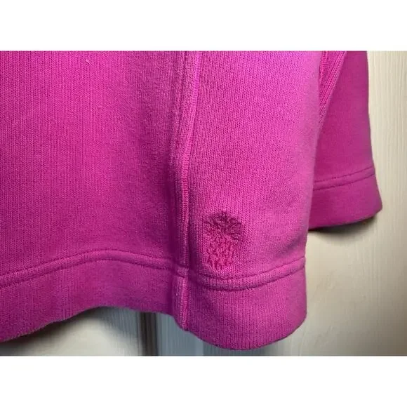 Classic Tommy Bahama XL Quarter Zip-Up Magenta Lounge Wear, Golf, Casual Resort - Picture 5 of 6